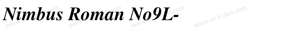Nimbus Roman No9L字体转换